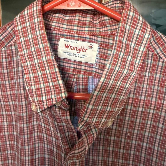 Wrangler Other - Vintage 70s/80s Wrangler Plaid Button-Down – Made in USA